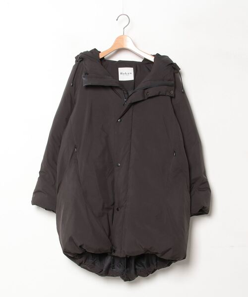 【最終値下げ】HAKUU ダウンコート plage（プラージュ） 「HAKUU」ダウンコート 36 ブラック レディース
