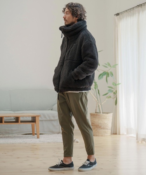 「CAMBIO」 ジップアップブルゾン S ベージュ メンズ_画像9