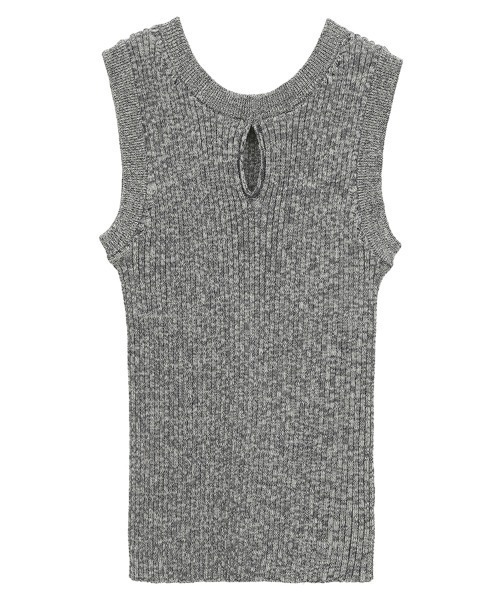 タンクトップ ノースリーブ 「CLANE/クラネ」W FACE HALL KNIT TOPS/ニットトップス/ノースリーブ/タンクトップ レディース