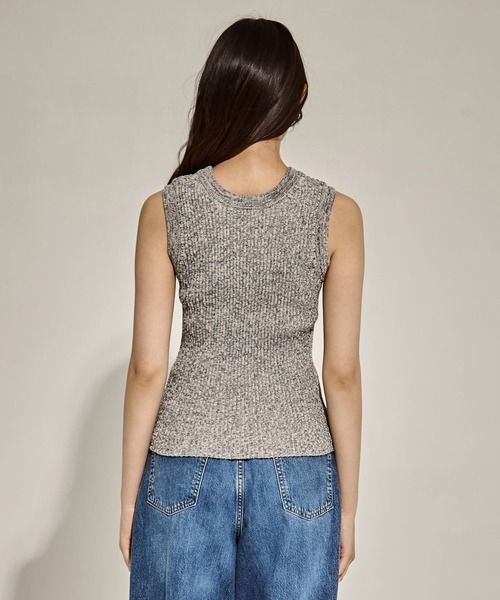 タンクトップ ノースリーブ 「CLANE/クラネ」W FACE HALL KNIT TOPS/ニットトップス/ノースリーブ/タンクトップ レディース CLANE タンクトップ ノースリーブ 「CLANE/クラネ」W FACE HALL
