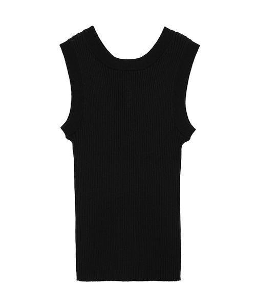 CLANE リブニットタンクトップ BOAT NECK RIB KNIT TANK TOP（タンクトップ）｜CLANE（クラネ