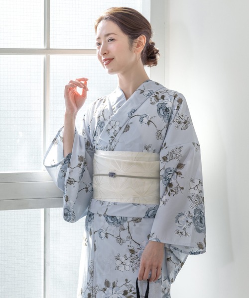 おはしょり布　セパレート　機能性繊維クールパス　新二部式　(三部式) 花紋　浴衣 SOUBIEN 浴衣 “初心者でもプロの着姿”新二部式 セパレート浴衣3