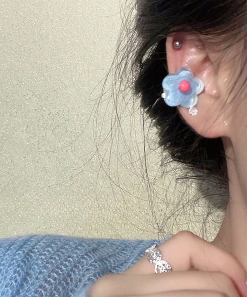 yu-ka ピアス YU-KA:フラワーデザインポップピアス flower design pop yu-ka ピアス YU-KA:フラワーデザインポップピアス flower design pop
