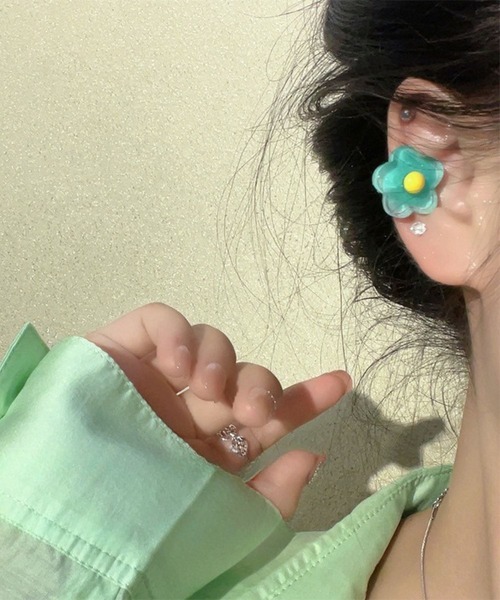 yu-ka ピアス YU-KA:フラワーデザインポップピアス flower design pop