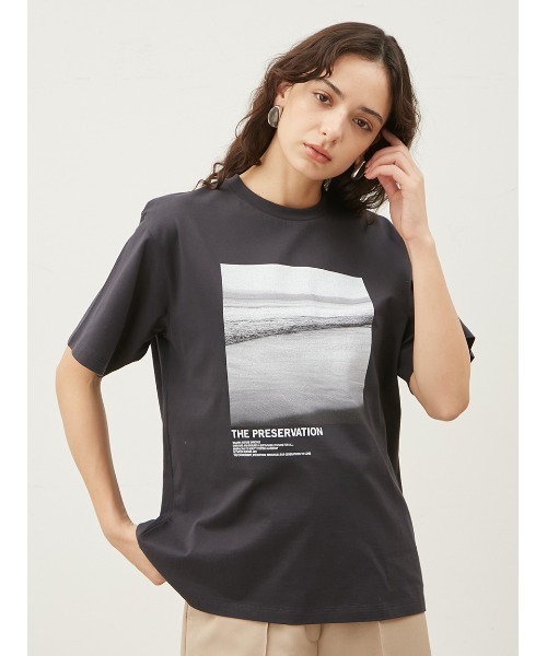 「Mila Owen」 半袖Tシャツ 1 イエロー レディース
