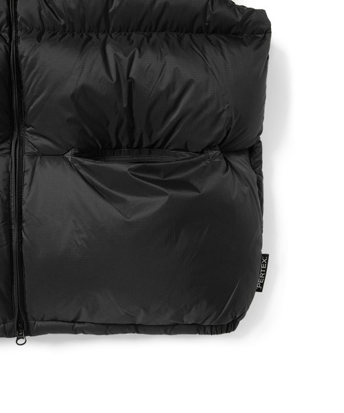 thisisneverthat ブラック ダウンベスト M thisisneverthat（ディスイズネバーザット） ダウンベスト ベスト