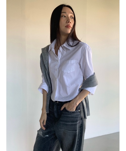 「Didot.showroom」 7分袖シャツ FREE ホワイト レディース