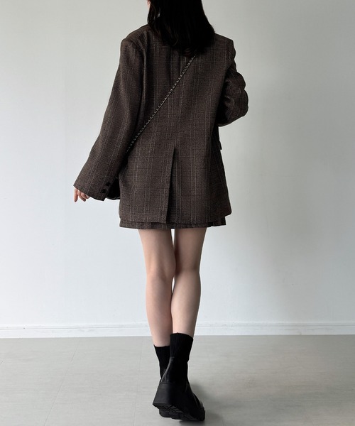 JUNOAH（ジュノア） セットアップ グレンチェックオーバーサイズ