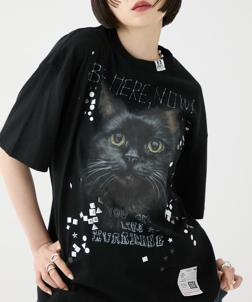 tシャツ 「MIHARA YASUHIRO/ミハラヤスヒロ」EMBELLISHED DISTRESSED TEE/エンベリッシュド ディストレスト T