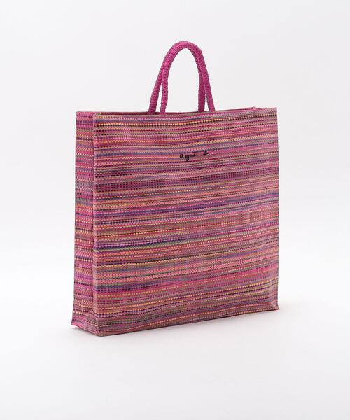 「agnes b.」 かごバッグ FREE ピンク レディース_画像6