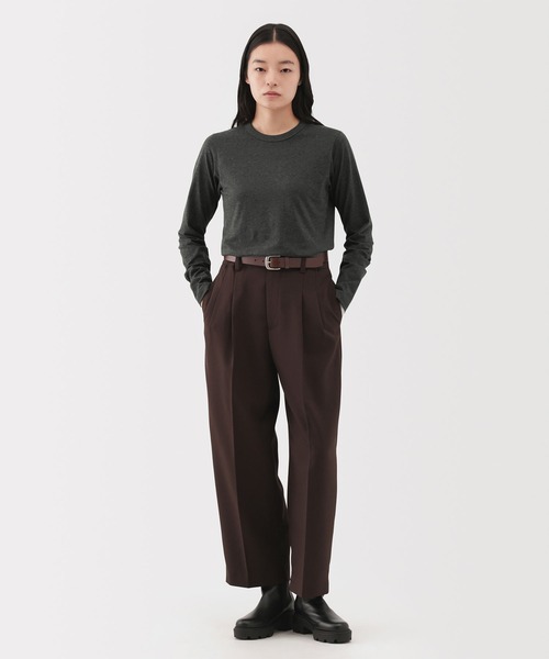 MUJI Labo tシャツ 「MUJI Labo」婦人 コットンヤク天竺長袖Tシャツ