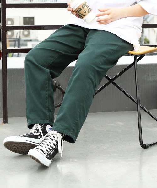 「８(eight)」 「Beno」デニムパンツ LARGE ダークグリーン メンズ