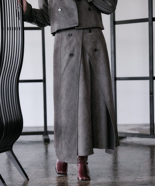 HARE（ハレ） スカート スウェードトレンチフレアスカート(HARE