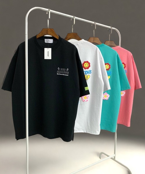 「FUNALIVE」 「2nd archive」半袖Tシャツ FREE ピンク レディース_画像3