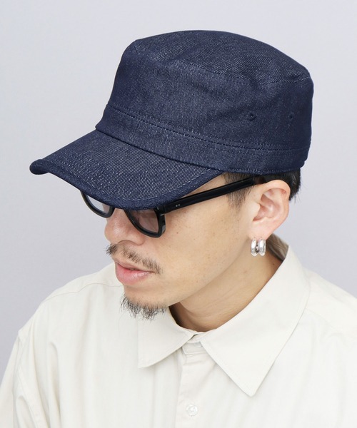 A.M.S. キャップ 帽子 メンズ コットンツイル デニム スタンダード