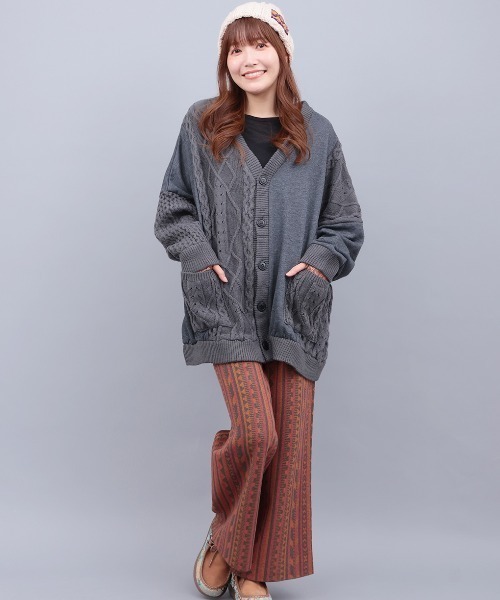 チチカカ（TITICACA） パンツ キカ柄ニットパンツ レディース