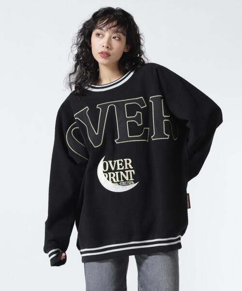 over print（オーバープリント） トレーナー スウェット overprint 