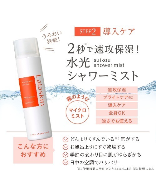 Lalaskin（ララスキン） 化粧水 水光シャワーミスト 120g ハーバル