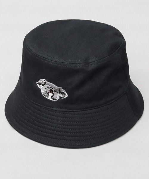 A.M.S. 帽子 ハット A.M.S.別注 リアル コアラ刺繍 ダウンブリム