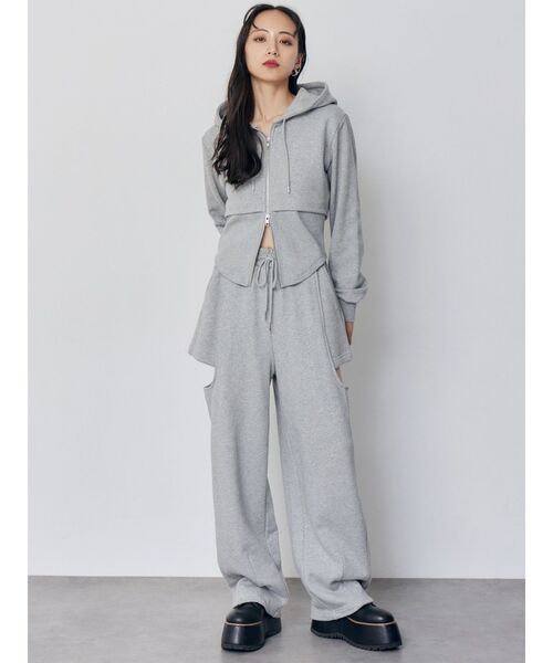 MURUA（ムルーア） スウェットパンツ ジャージ サイドカットストレート