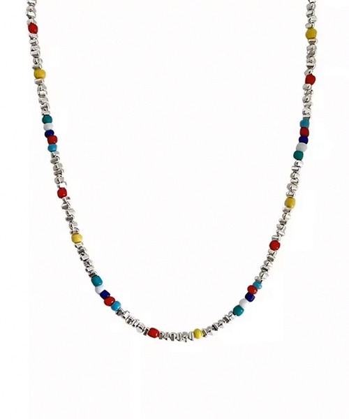 Blanc de Blue ネックレス カラーミックスビーズネックレス レディース