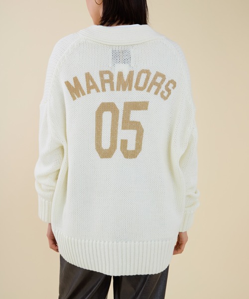marmors（マルモア） ニット セーター 「marmors」back numbering knit