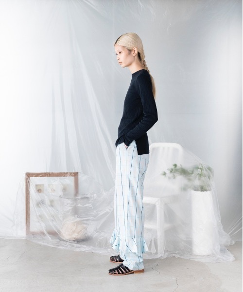 「mintdesigns」 長袖ニット 2 ライム レディース_画像8