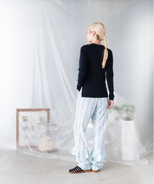 「mintdesigns」 長袖ニット 2 ライム レディース_画像9