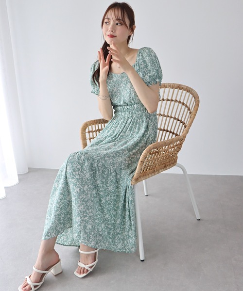 「BLUEEAST」 半袖ワンピース MEDIUM ネイビー レディース_画像5