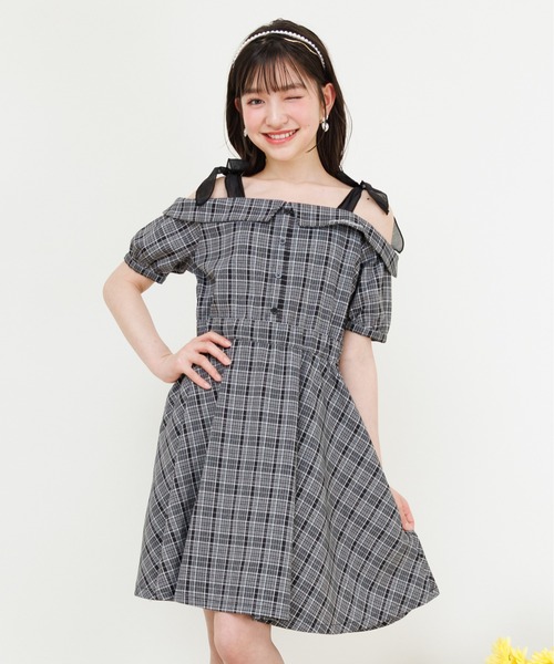 「PINKHUNT」 「KIDS」半袖ワンピース 150cm ブラック キッズ_画像7