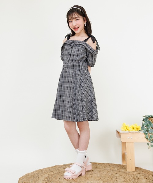 「PINKHUNT」 「KIDS」半袖ワンピース 150cm ブラック キッズ_画像8