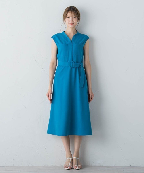 「ketty」 ノースリーブワンピース M ネイビー レディース_画像2