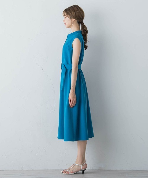 「ketty」 ノースリーブワンピース M ネイビー レディース_画像3