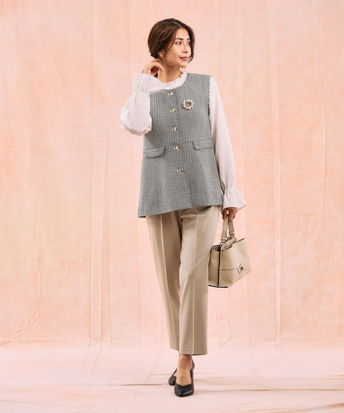 GLOBAL WORK（グローバルワーク） コート アウター ツイードペプラム