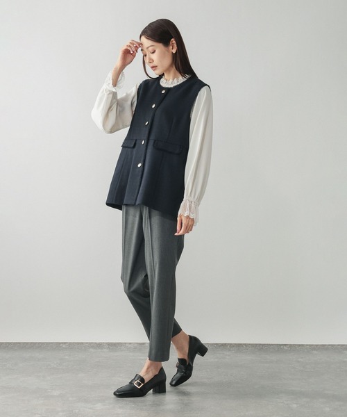 GLOBAL WORK（グローバルワーク） コート アウター ツイードペプラム