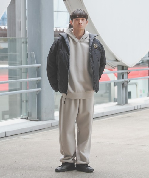 【美品】YOKO SAKAMOTO 23AW ラグラン パーカー グレー L Champion フーディー MoMA Edition グレー L(L グレー)：ファッション