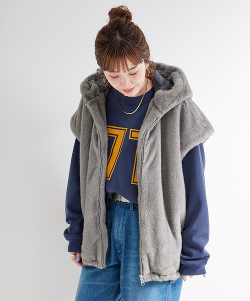 ABC5/16 グレー2XL MICHINNYON ベスト&アウター B.C STOCK（ベーセーストック） ブルゾン アウター 「追加」「WEB限定