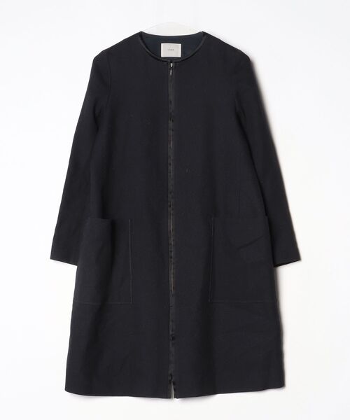 IENA（イエナ） ノーカラーコート 36 ブラック レディース : ZOZOTOWN