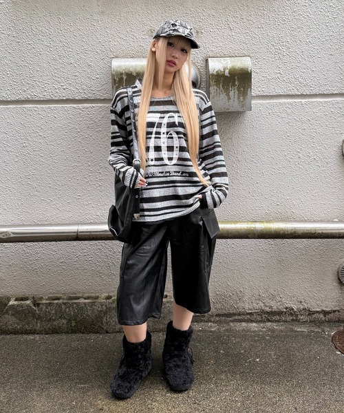 JIL SANDER ボーダーニット モヘア調 JIGGYS SHOP（ジギーズショップ） ニットセーター メンズ トップス