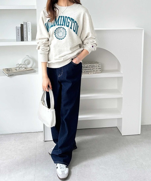 「Champion」 スウェットカットソー LARGE グレー系その他2 レディース_画像8