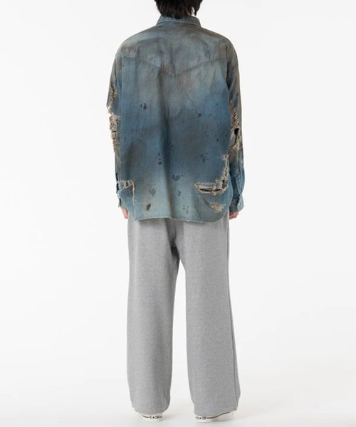 シャツ 「DISCOVERED/ディスカバード」CRASH DENIM SHIRTS メンズの画像