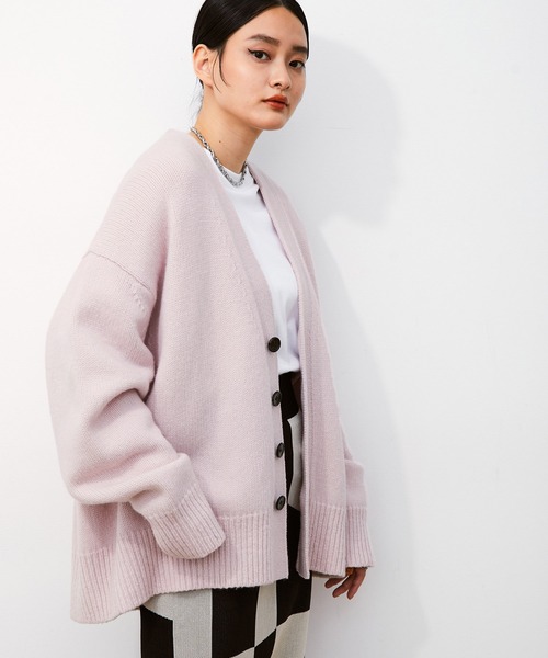 ADAM ET ROPE'（アダムエロペ） ニットカーディガン L ピンク系その他2