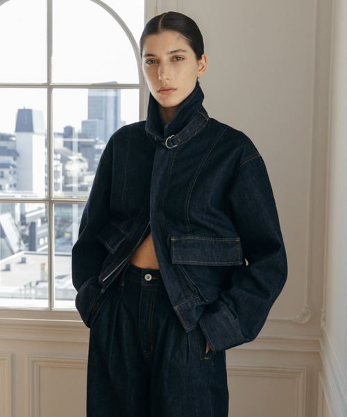 最終価格クレドナ CREDONA マリア デニム ジャケット Gジャン CREDONA（クレドナ） デニムジャケット gジャン TWO POCKET DENIM