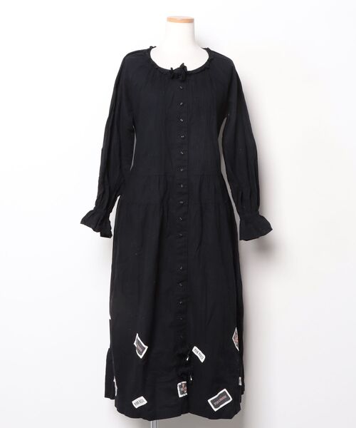 期間限定価格出品、新品タグつき、ピンクハウスロングワンピース。黒 PINK HOUSE（ピンクハウス） 長袖ワンピース - ブラック レディース