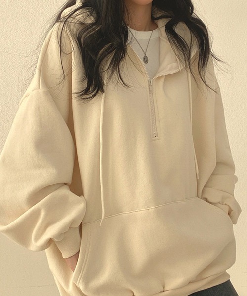 「Ressaca」 プルオーバーパーカー M ブラウン レディース_画像5