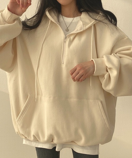 「Ressaca」 プルオーバーパーカー M ブラウン レディース_画像8