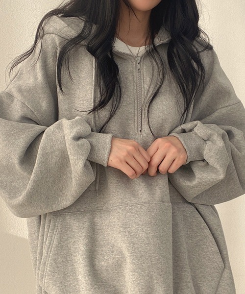 「Ressaca」 プルオーバーパーカー M ブラウン レディース_画像9