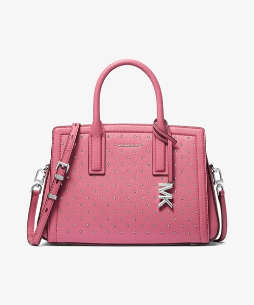 ハンドバッグ LAILA スタッドレザー サッチェル スモール