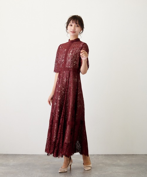 「Dorry Doll」 半袖ワンピース L ダークカーキ レディース_画像6