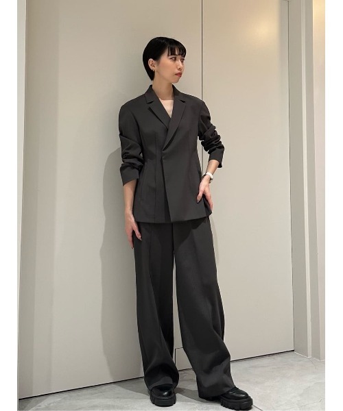 ジャケット テーラードジャケット COLUMN / フィットウエストジャケット「THE COLUMN」 レディースの画像